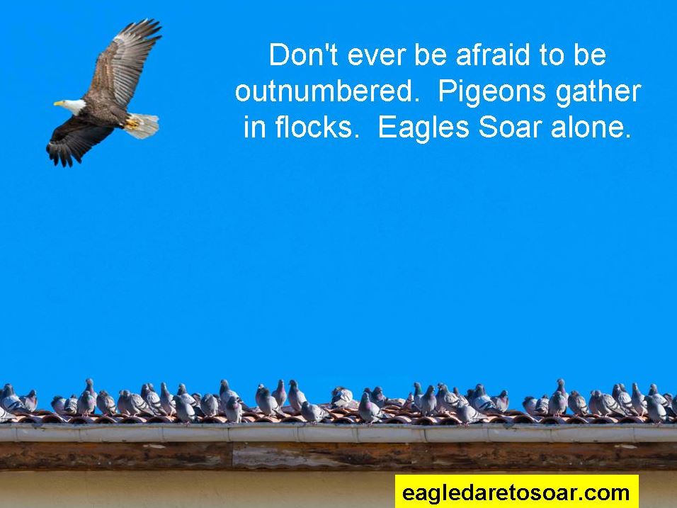 Dare to Soar Motivational Soaring Eagle